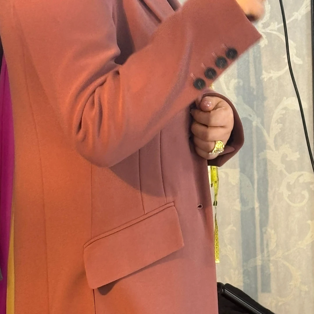 风衣红色气质修身舒适