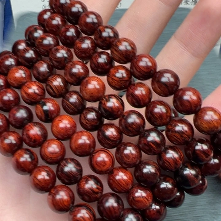 花梨木类红降0.8圆珠红肉满油单圈