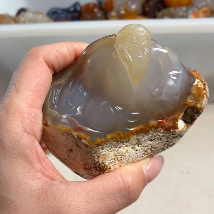 玛瑙/玉髓未镶嵌吊坠(不含链)