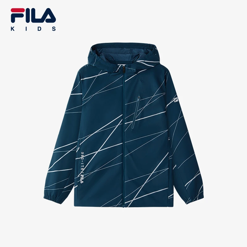 FILA斐乐儿童外套【梭织防风】运动男大童秋冬保暖潮流K12B433727