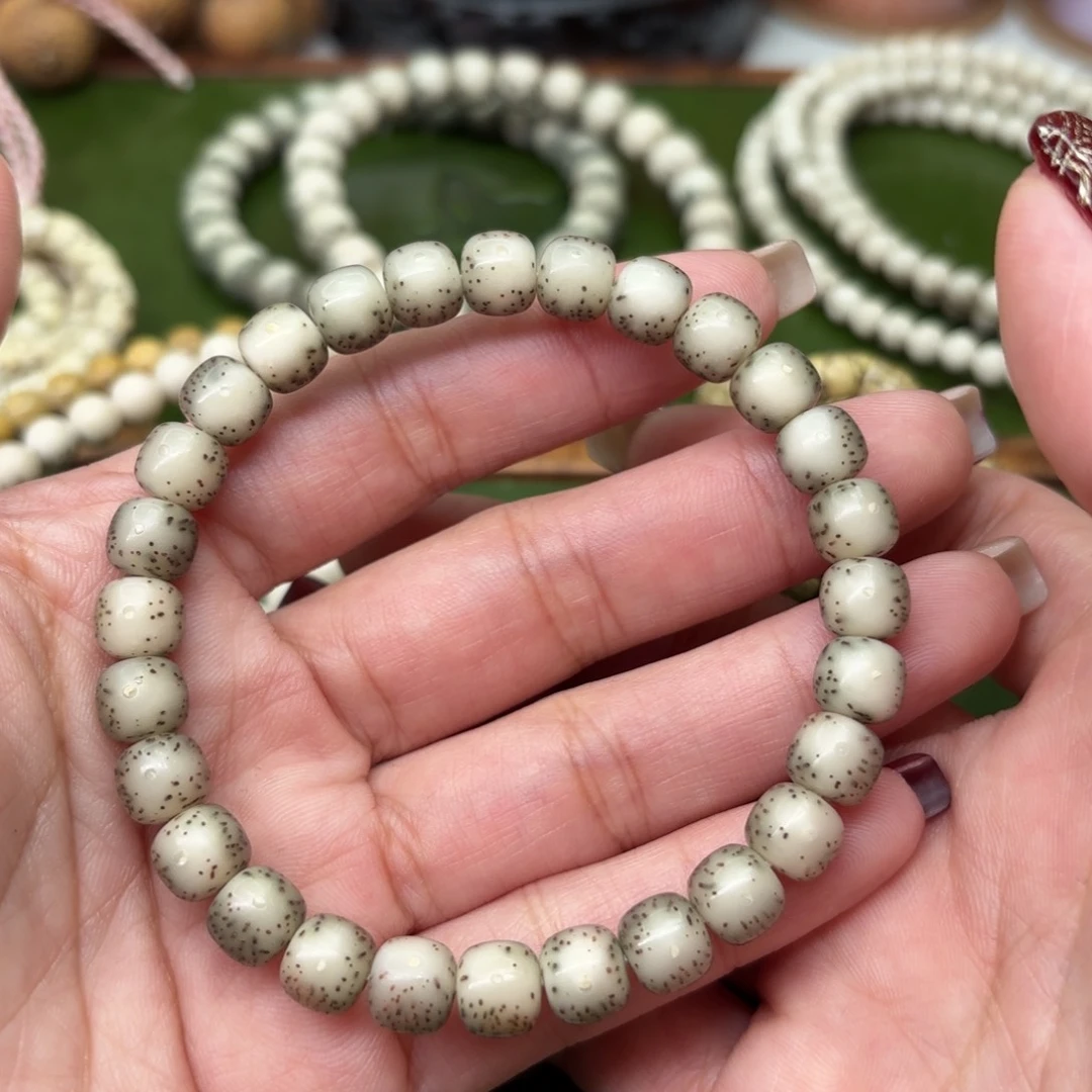 星月菩提手串7*8老型❗️全玉化小冰糖❗️石玉料❗️