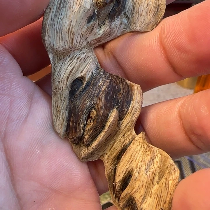 沉香摆件惠东野生虎斑棋3.28克