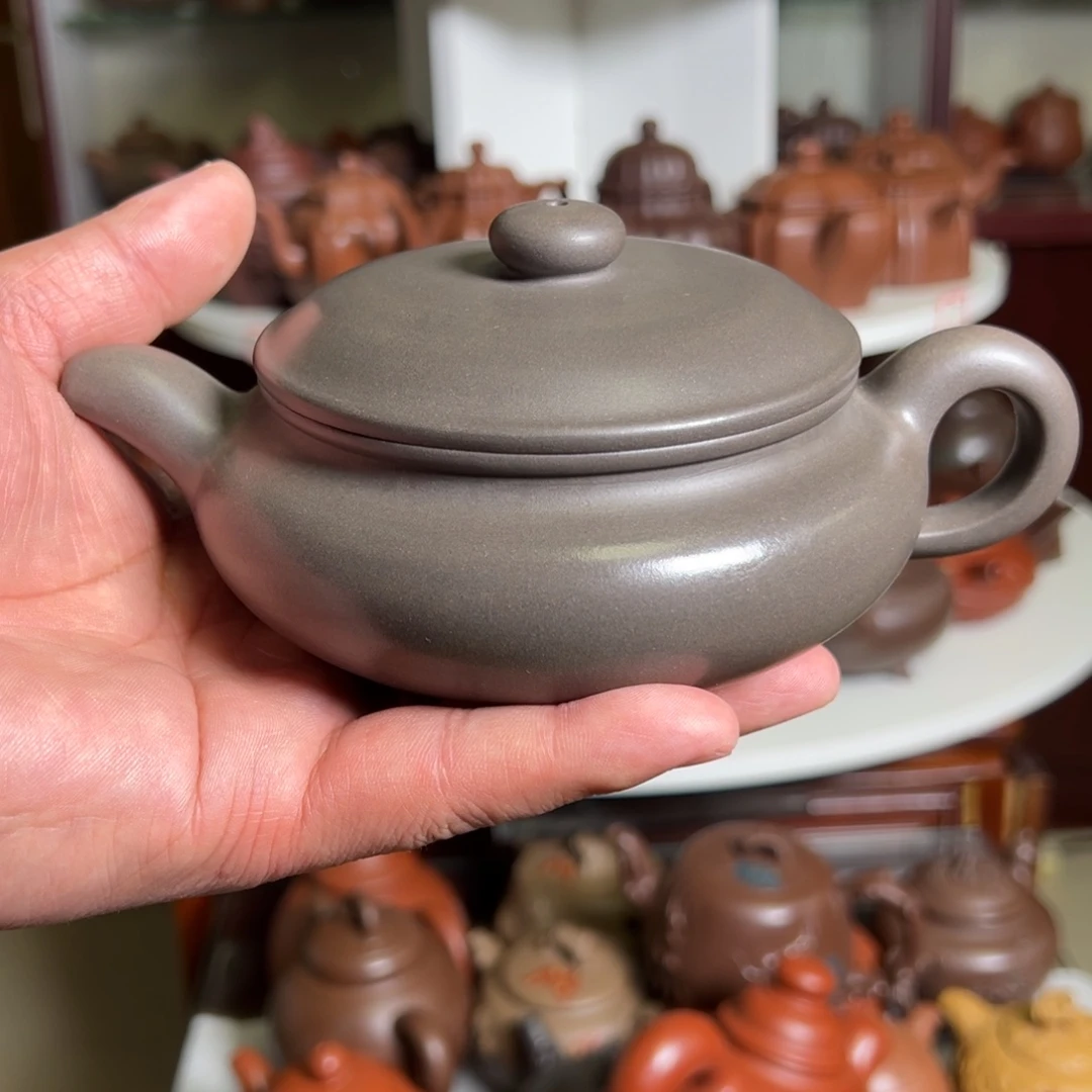 紫砂茶壶原矿扁腹