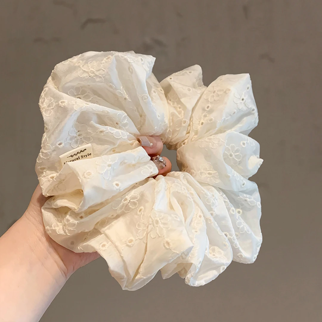 韩国东大门同款头饰宫廷感文艺超仙高端大肠发圈耐用皮筋精致发饰