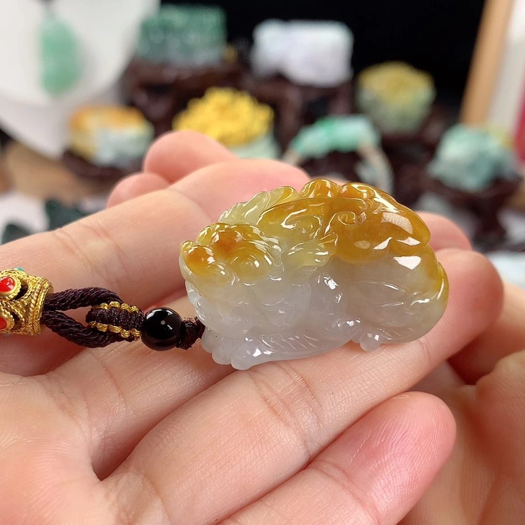 【闪购商品】翡翠颈饰未镶嵌翡翠貔貅