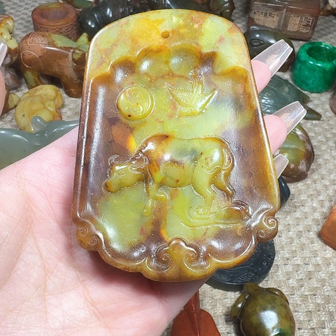 白玉菩提吊坠挂件