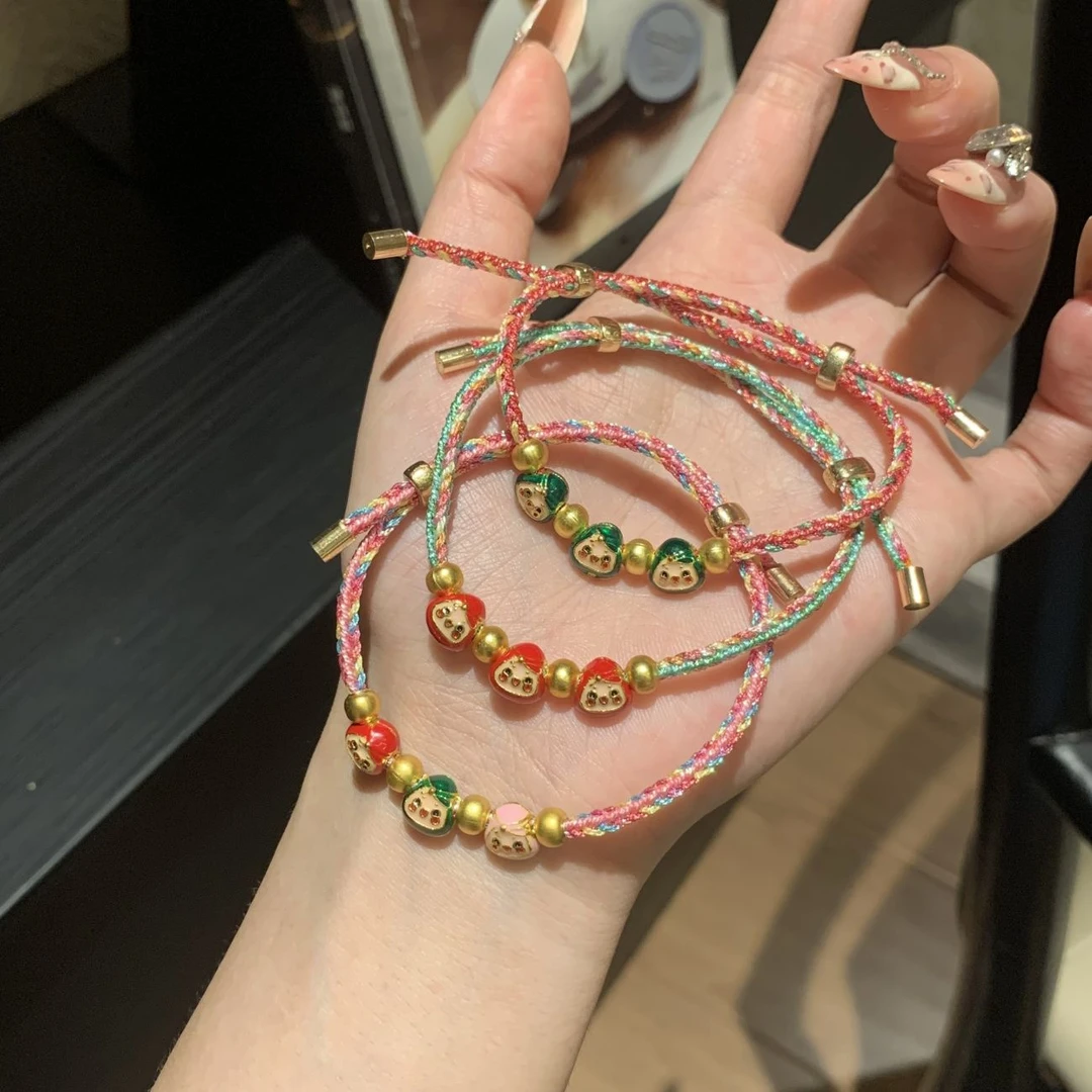 端午节粽子手链编织五彩绳情侣闺蜜手绳成人礼物