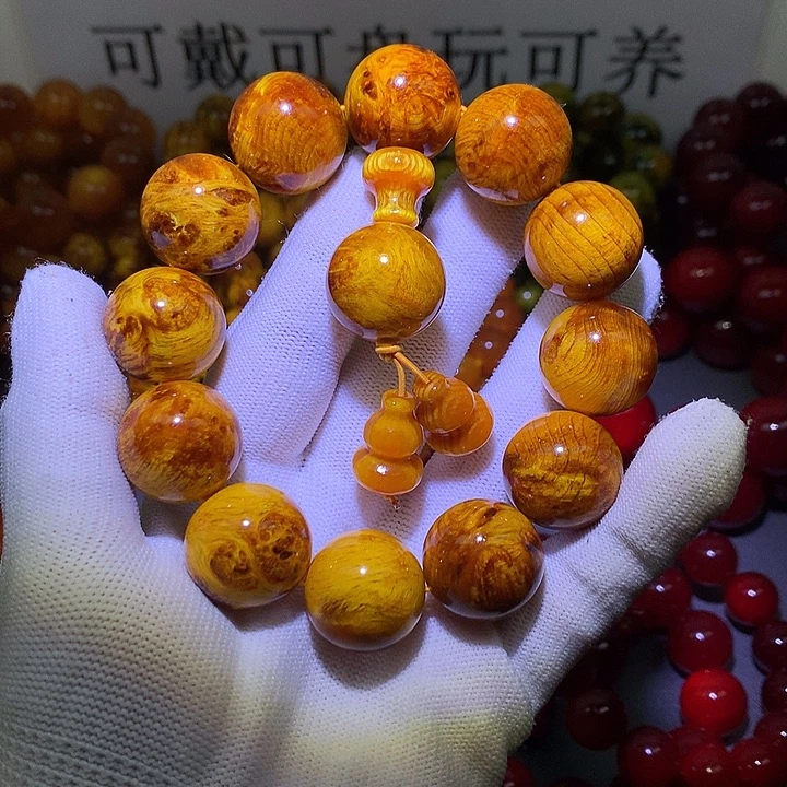 手串/手链松木（琥珀木）2.0 留疤玉化高货