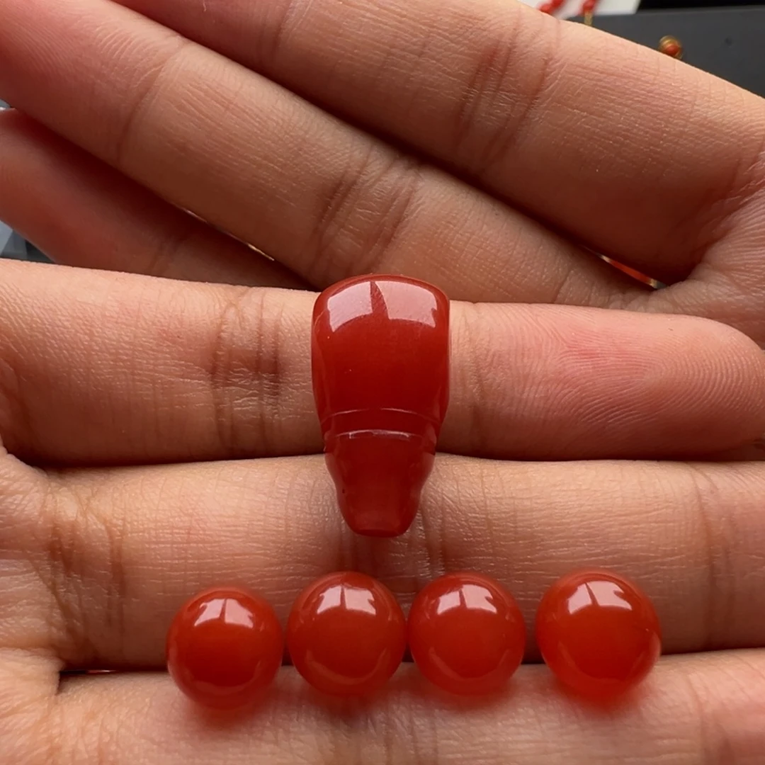 南红玛瑙未镶嵌三通10.6