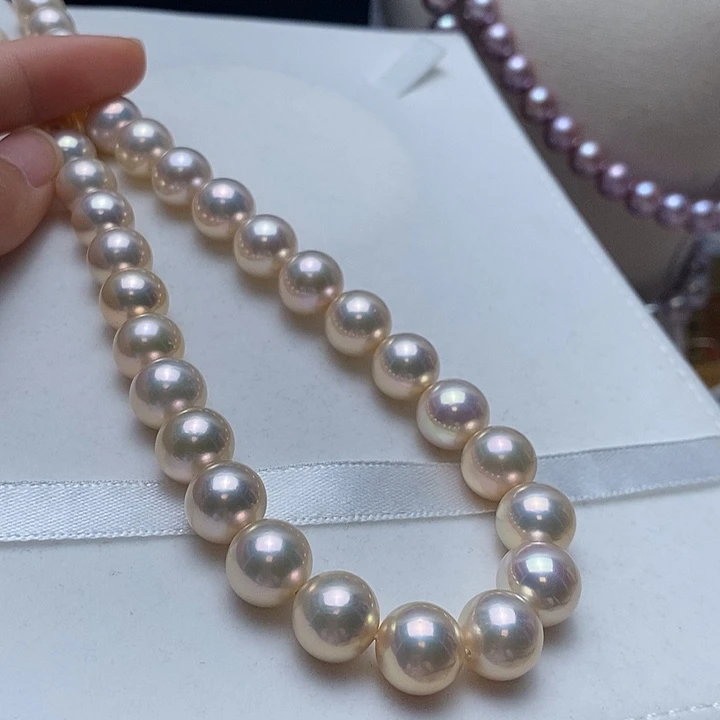 淡水珍珠银S925镶嵌颈饰