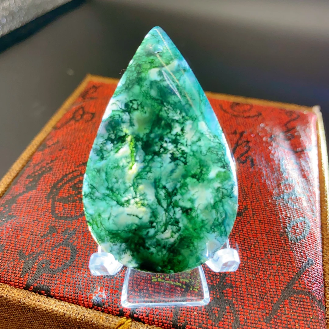 水草玛瑙吊坠随机发货