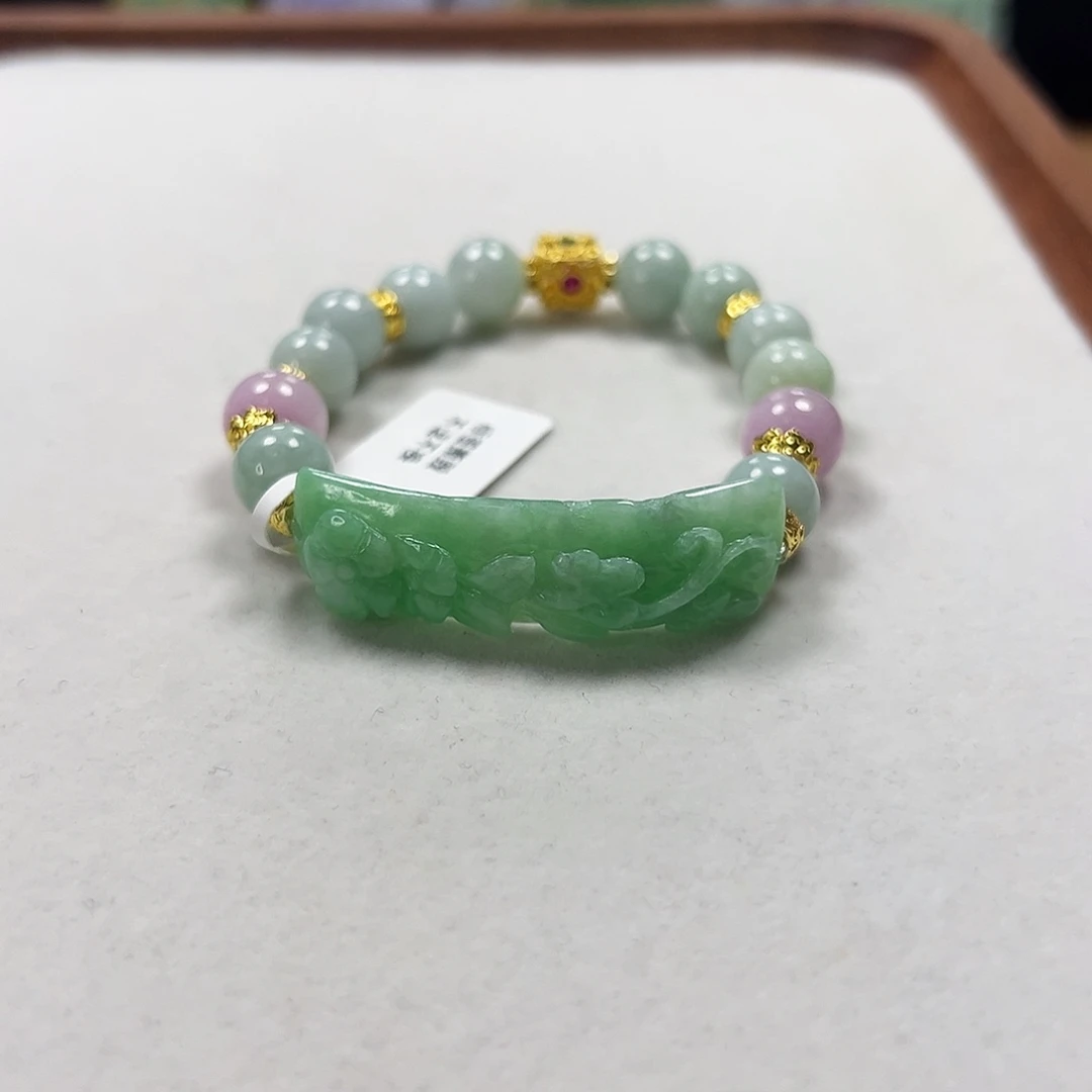 翡翠未镶嵌手链手牌