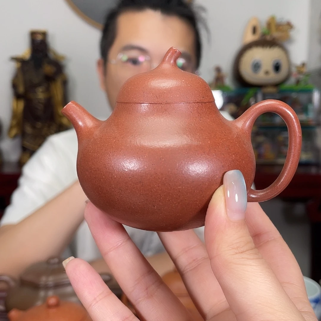 茶壶紫砂底槽清精工半手150毫升