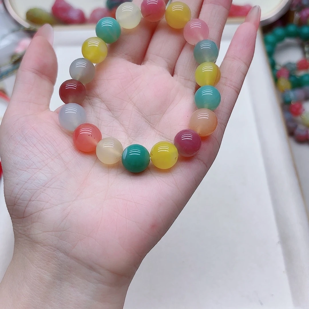 玛瑙/玉髓未镶嵌手链盐源21