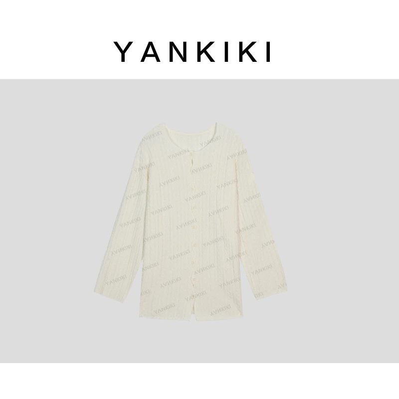 绵羊毛杨柳枝毛衣 YANKIKI 2025冬季新款NEW