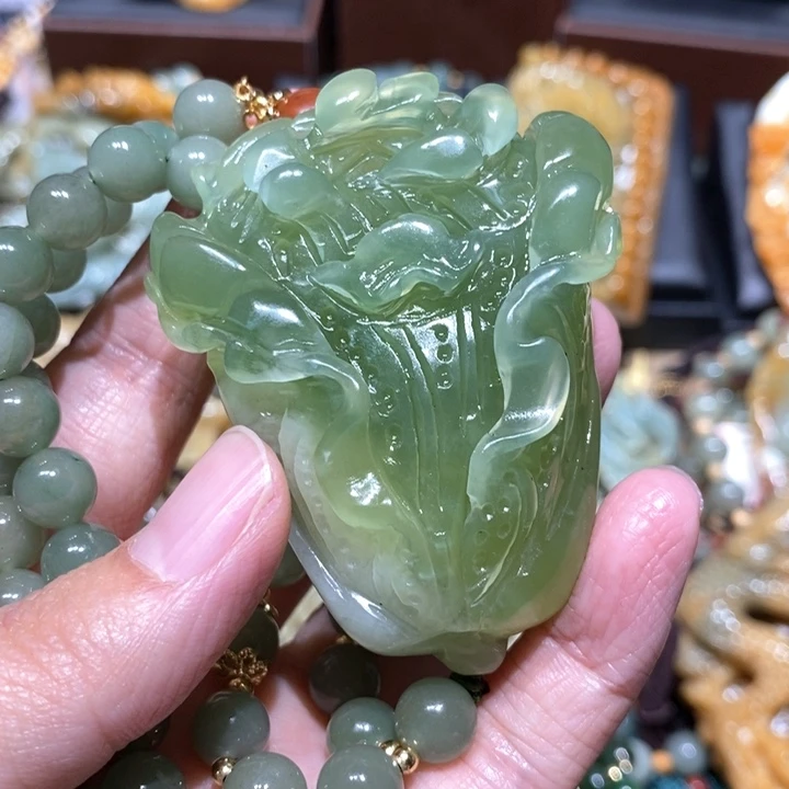 岫玉毛衣链未镶嵌