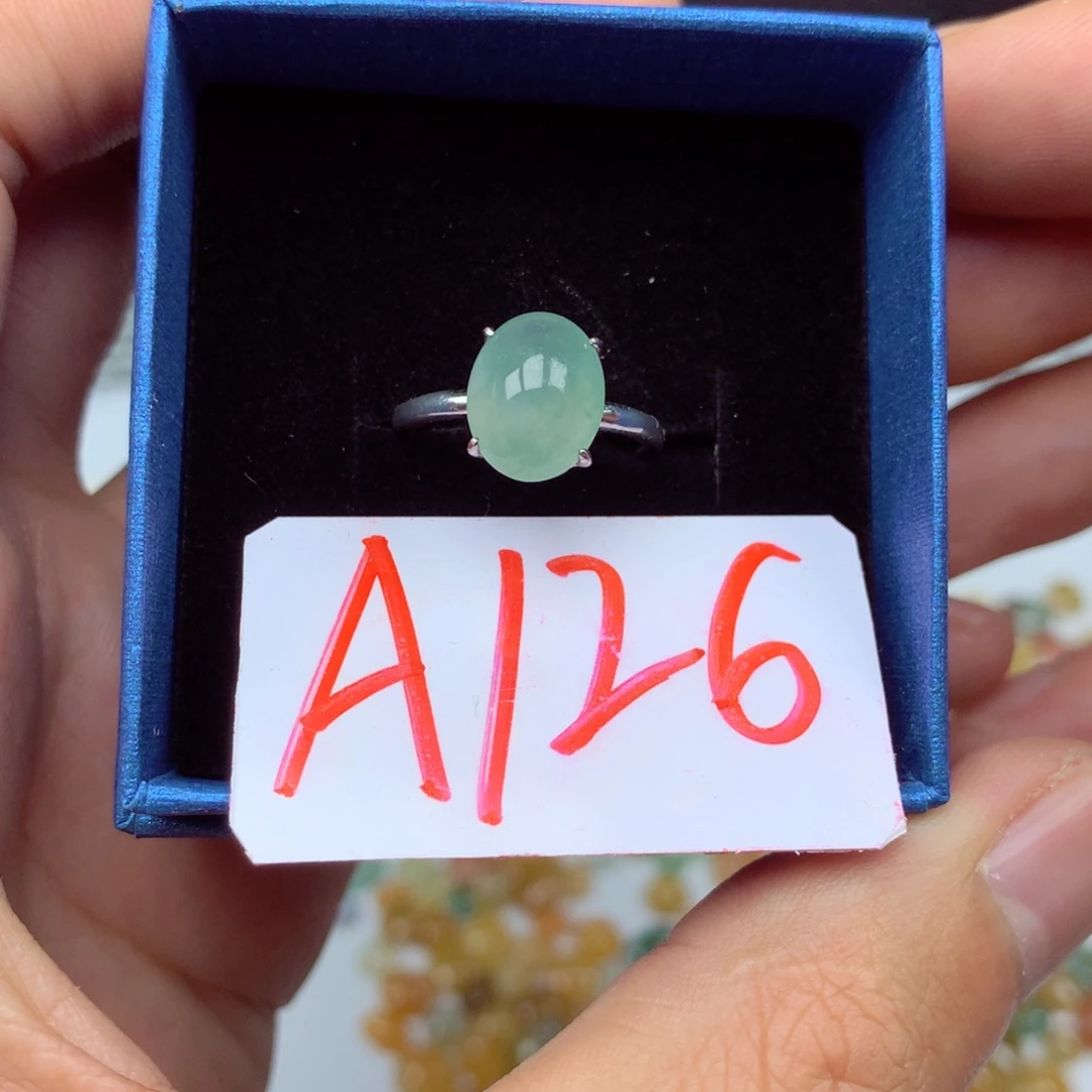 未镶嵌戒指翡翠叽**啦缅甸翡翠戒指