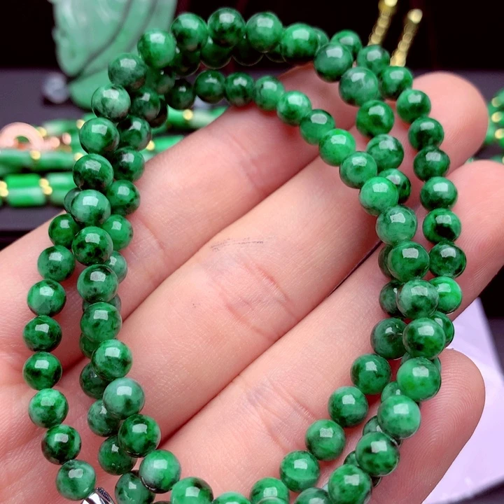 翡翠未镶嵌毛衣链