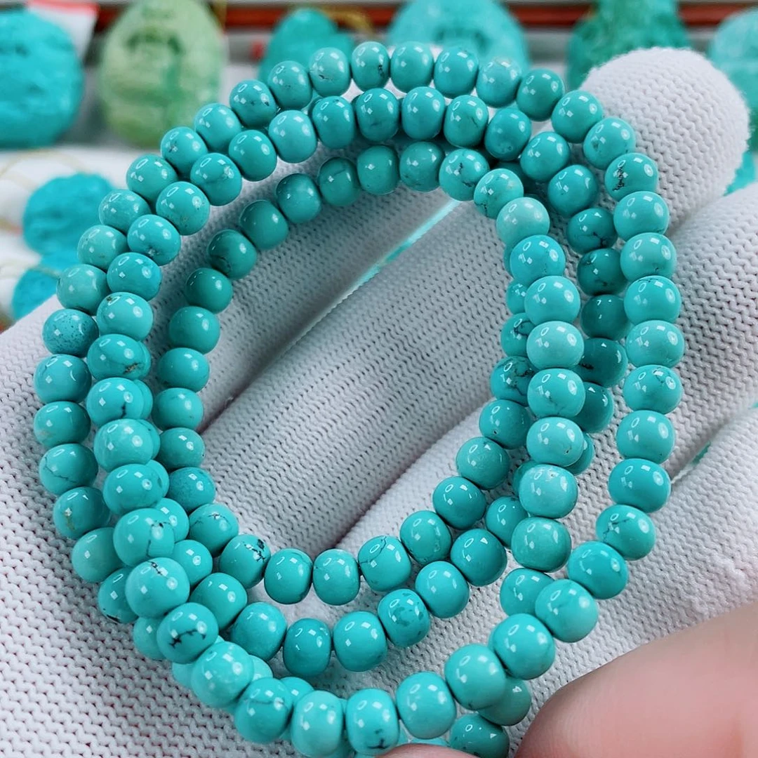 绿松石未镶嵌车挂尺寸5.3