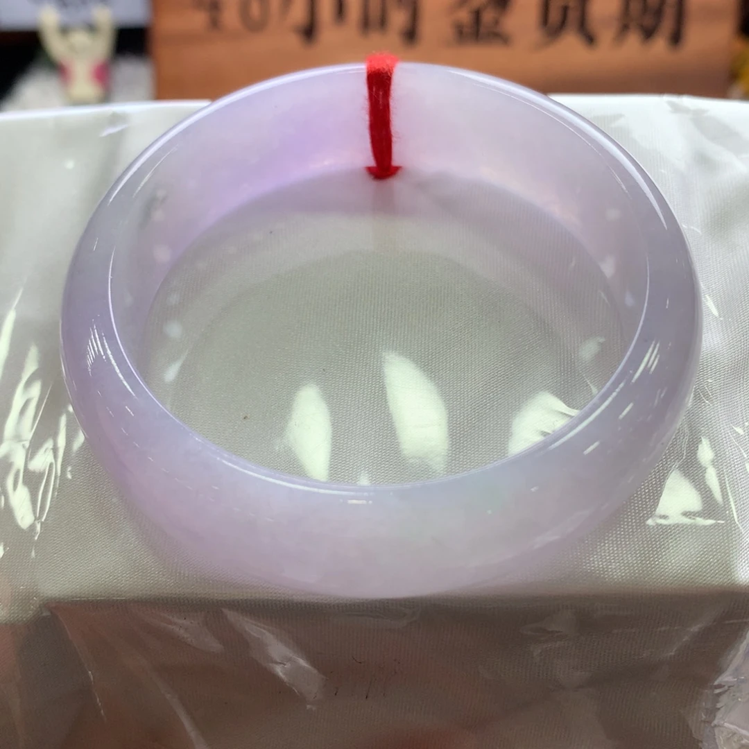 翡翠未镶嵌手镯56正圈，小宽版