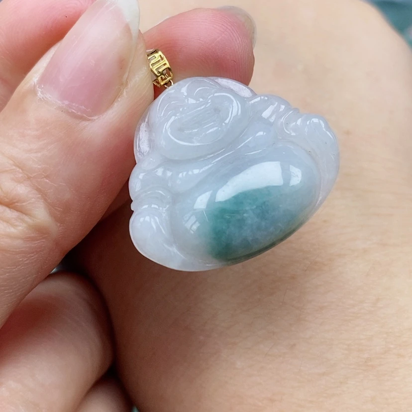 【闪购商品】翡翠未镶嵌颈饰春*天然缅甸翡翠A货佛公？