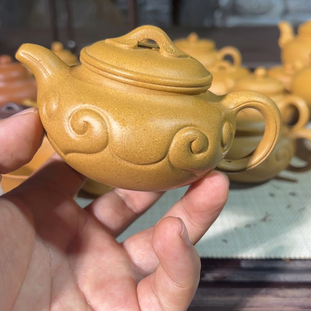 沐***风紫砂茶壶手工制作