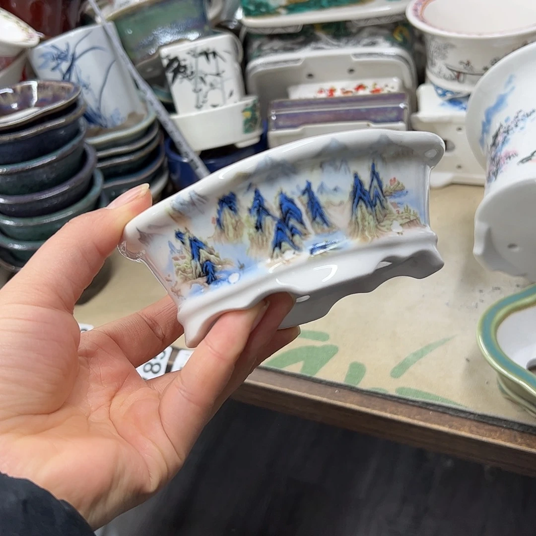 紫砂花盆211号瑕疵13/12/4cm