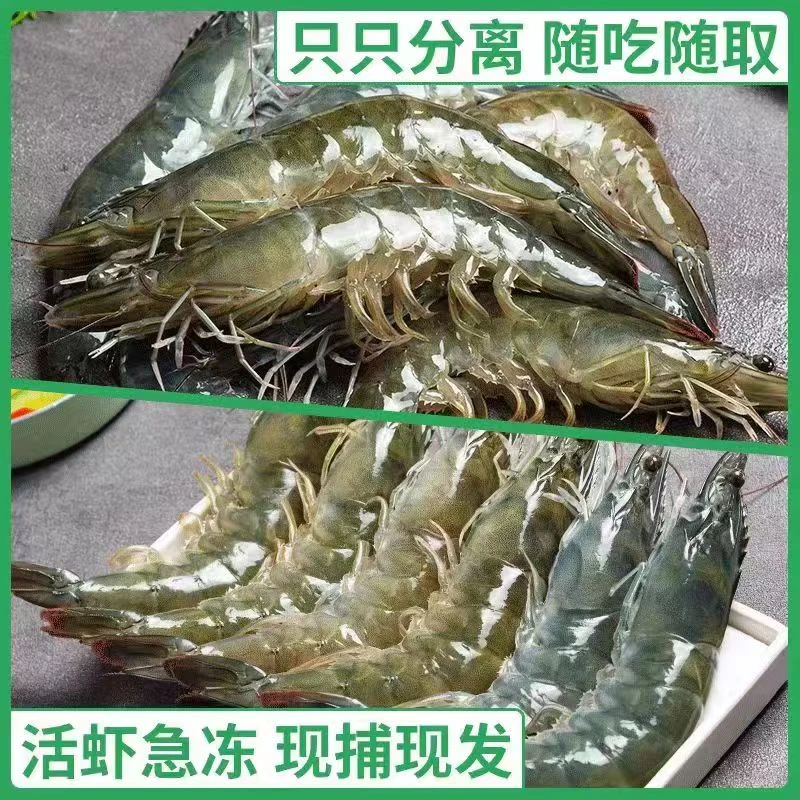海洋大虾大号4斤 新鲜速冻 顺丰包邮45-55只