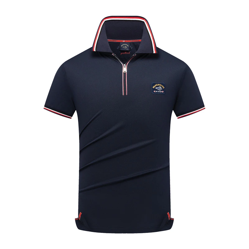 【官方正品】BRAVE&SHARK/勇士鲨鱼男士运动户外休闲匹马棉立领POLO