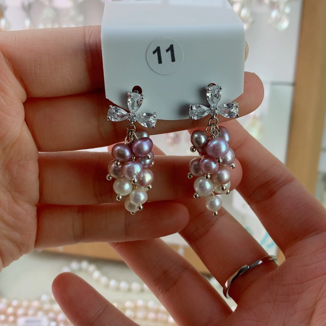 未镶嵌耳饰淡水珍珠