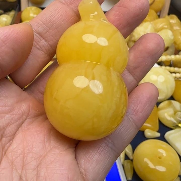 蜜蜡未镶嵌毛衣链天然蜜蜡