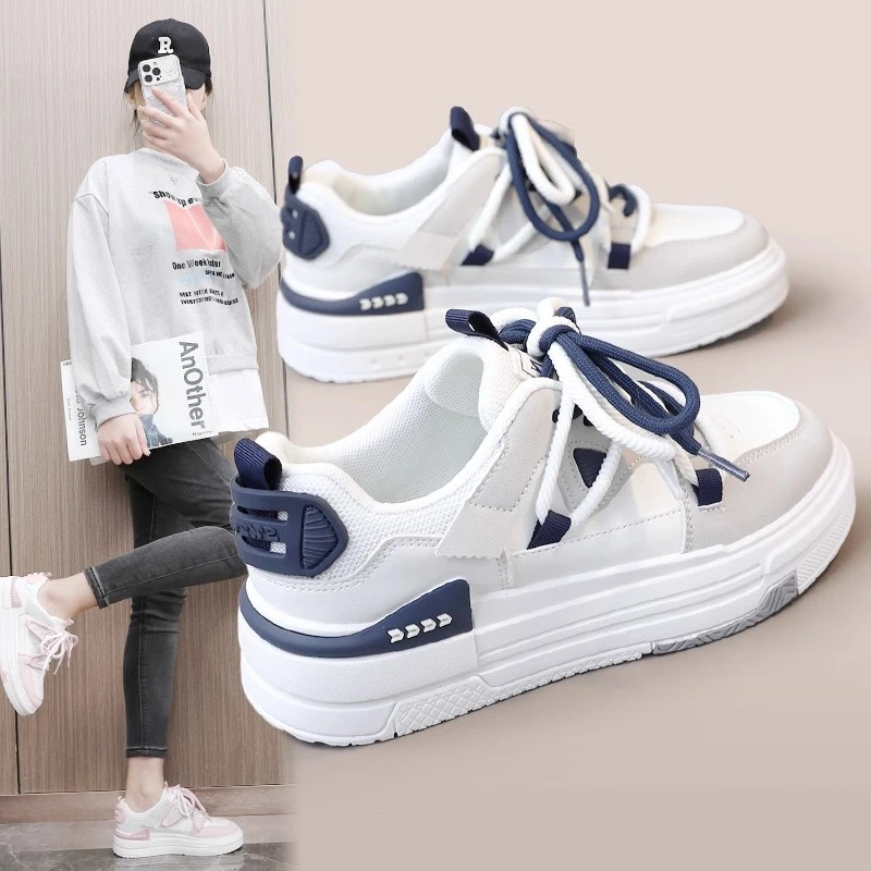 厚底透气小白鞋女款新款四季时尚休闲鞋板鞋舒适学生百搭软面