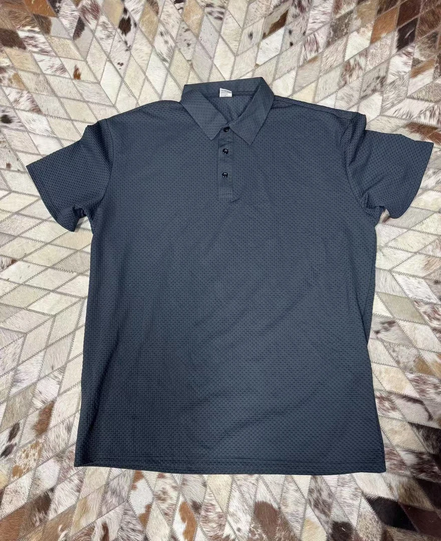 29891-三纽扣黑色polo衬衫（波哥试穿m码）