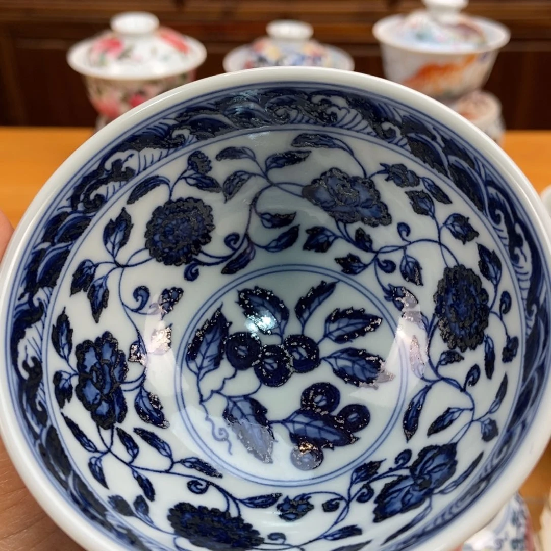 手绘现代茶具非古董
