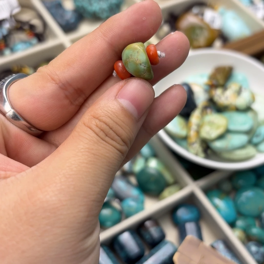 南红玛瑙未镶嵌绿松石