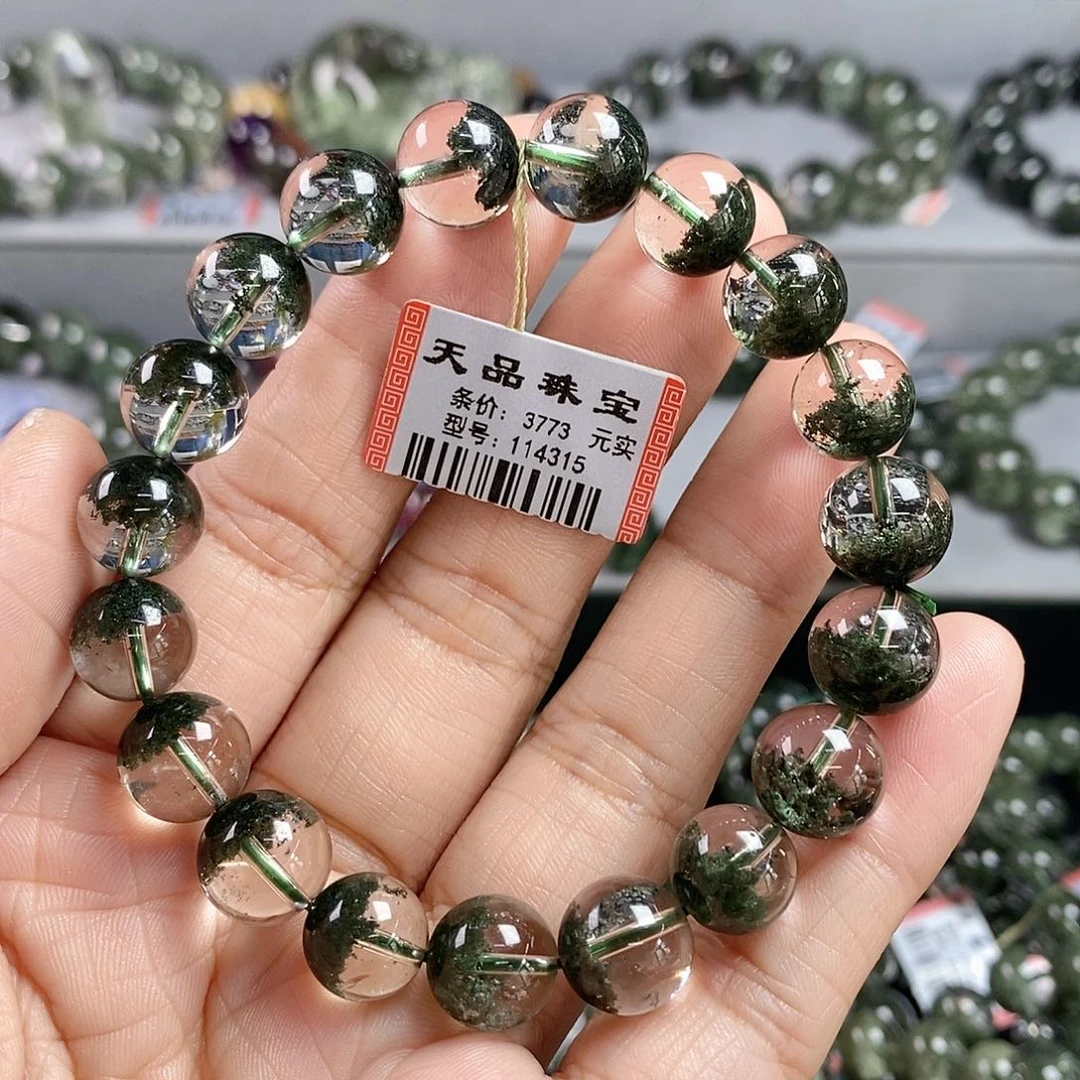 未镶嵌水晶手链绿幽灵手链114315