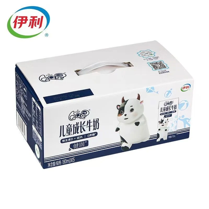 【8月】伊利QQ星儿童成长奶牛奶全聪/健固（随机）190ml*15