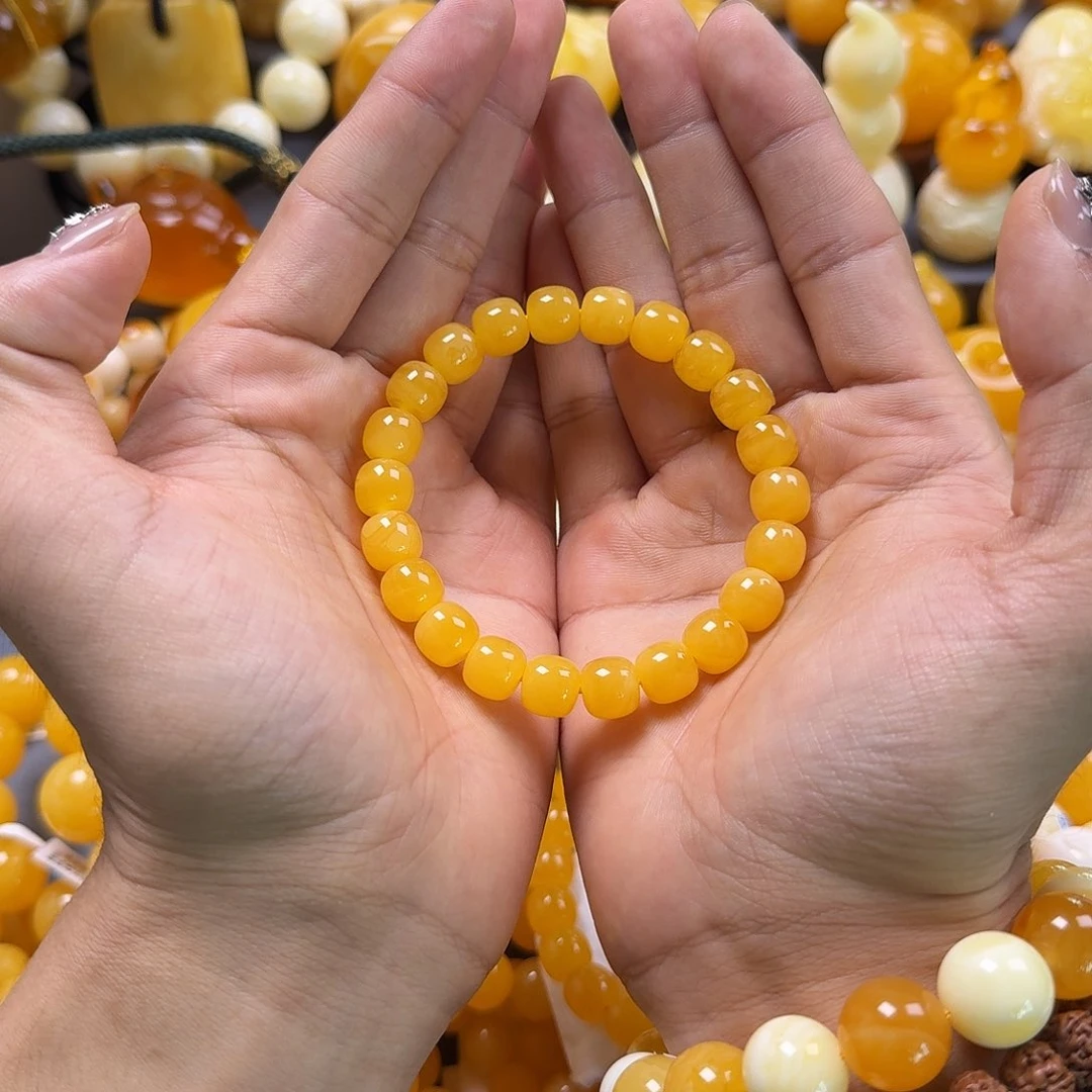 蜜蜡珠宝奇石未镶嵌同料老型10mm