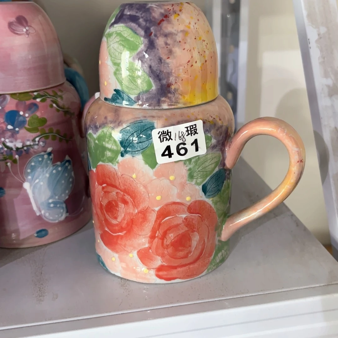 景德镇手绘高温釉下彩陶瓷茶具