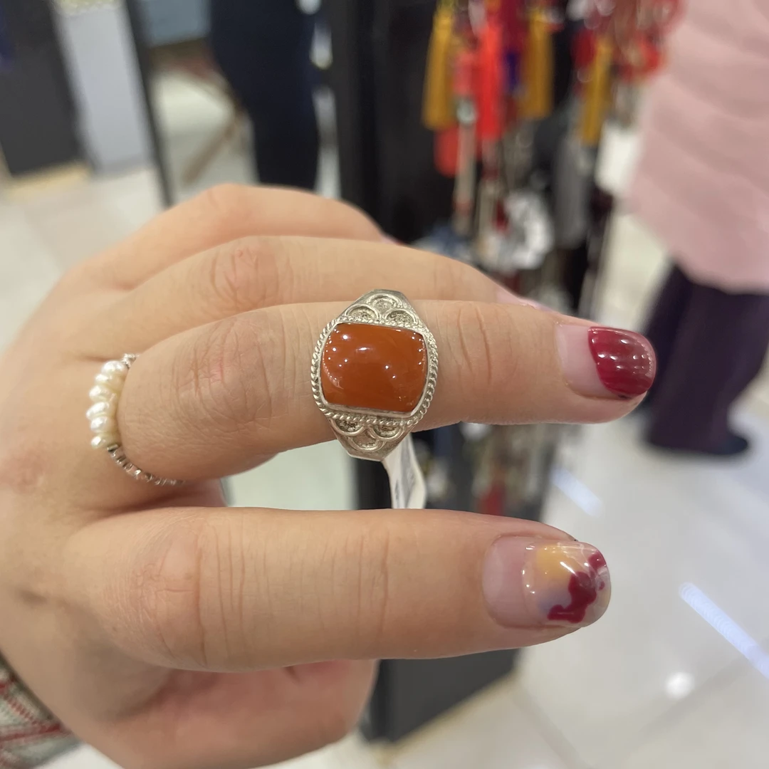 925银戒指 戒指 慢慢 手工气质时尚复古