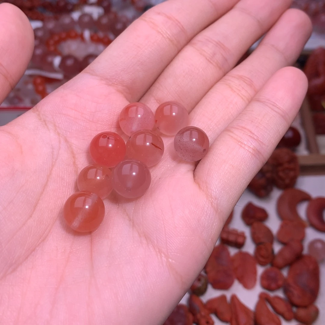 玩***哥南红玛瑙未镶嵌珠宝半成品冰粉