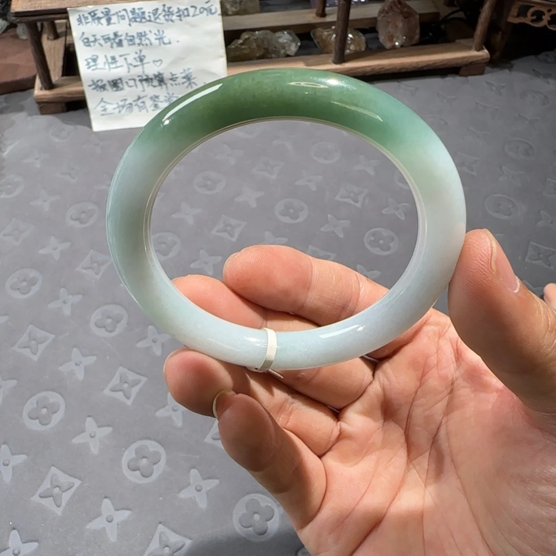 未镶嵌手镯翡翠56.2圆条