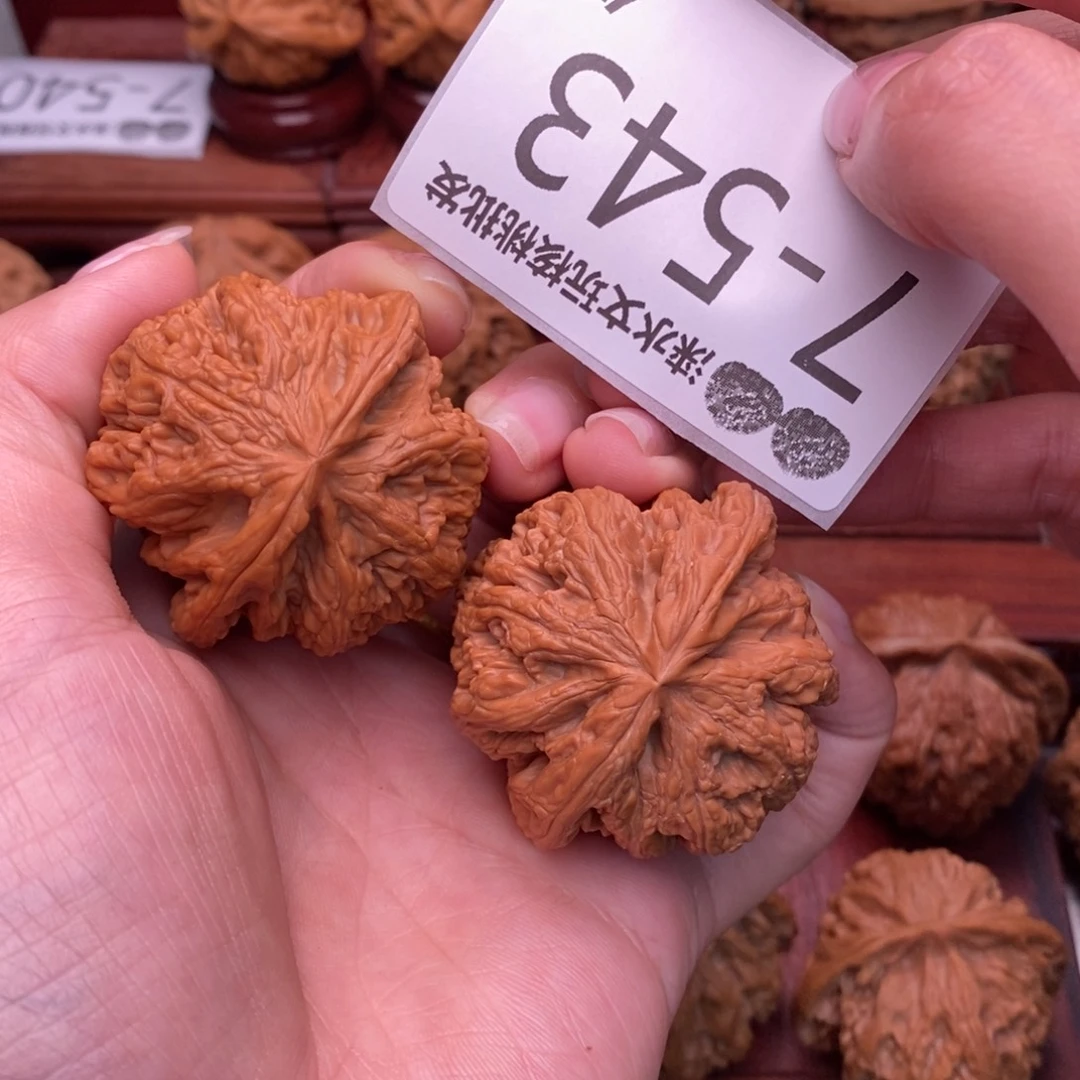 一***间把件文玩核桃44粗筋