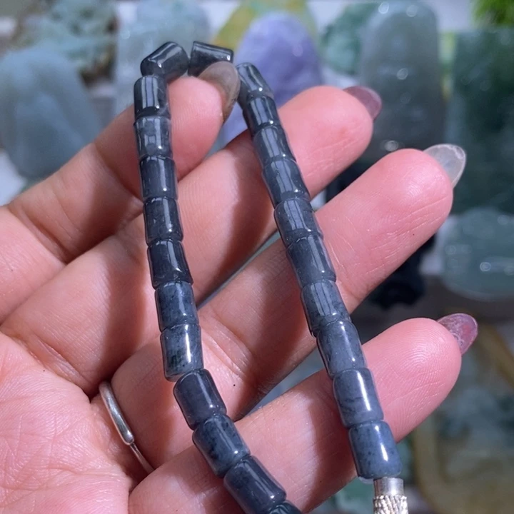 【闪购商品】翡翠未镶嵌颈饰桶珠