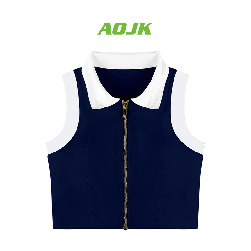 AOJKPolo领欧若风文胸固定一体杯运动时尚百搭健身服女免穿跑步内