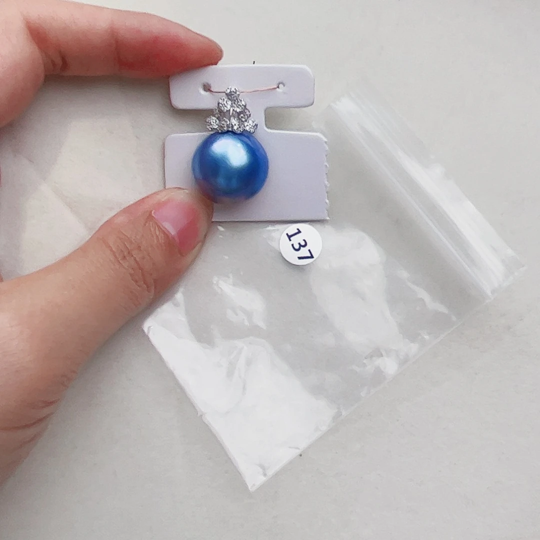 银S925镶嵌拼合珍珠（马贝珠）颈饰