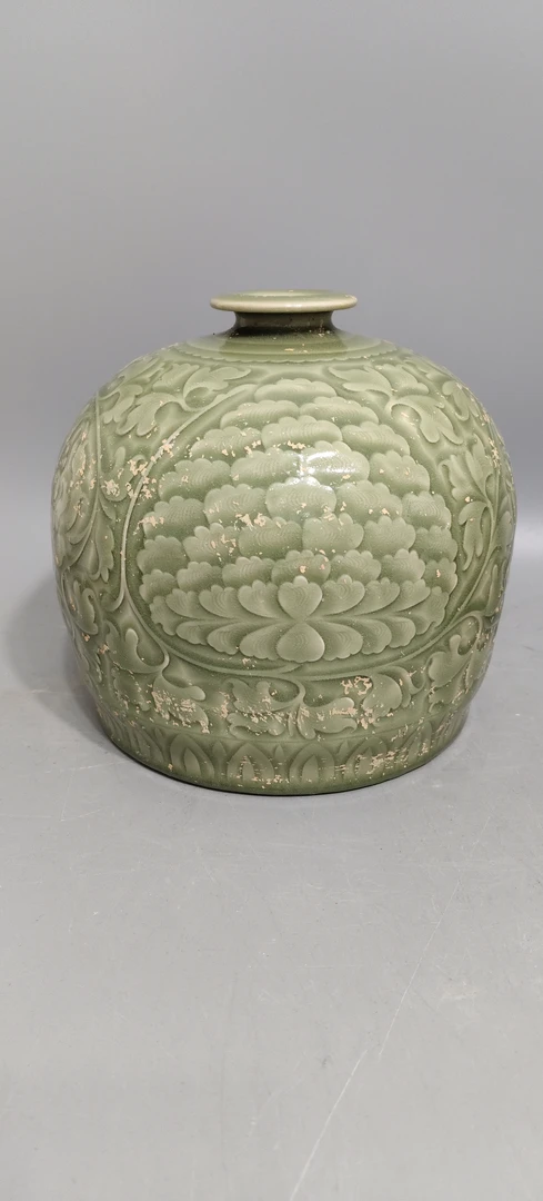 耀州瓷嘟噜瓶，瓷摆件