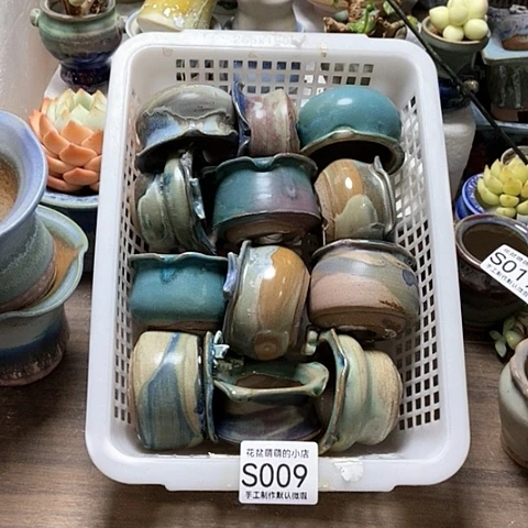 紫砂花盆009微瑕品口径5到5.5左右