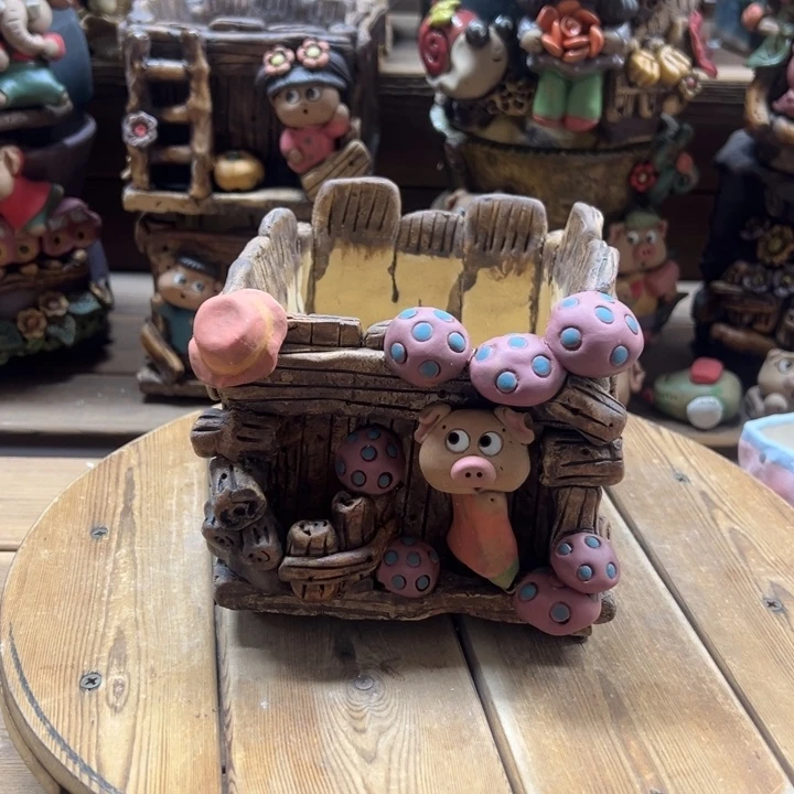 嘻哈多肉花盆百搭