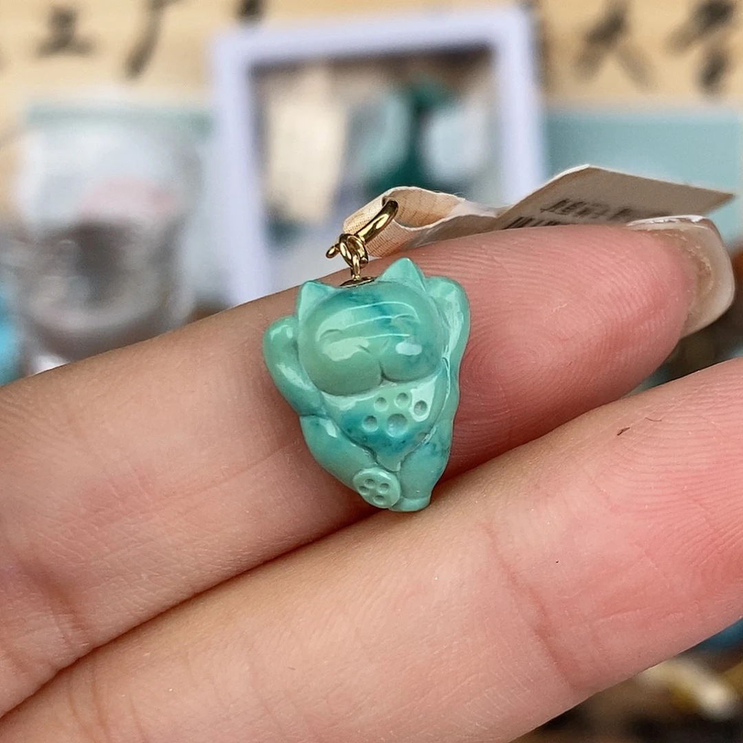 未镶嵌绿松石珠宝奇石